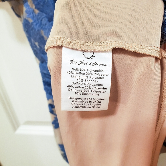 For Love and Lemons Blue San Marcos Mini Dress - Picture 5 of 6